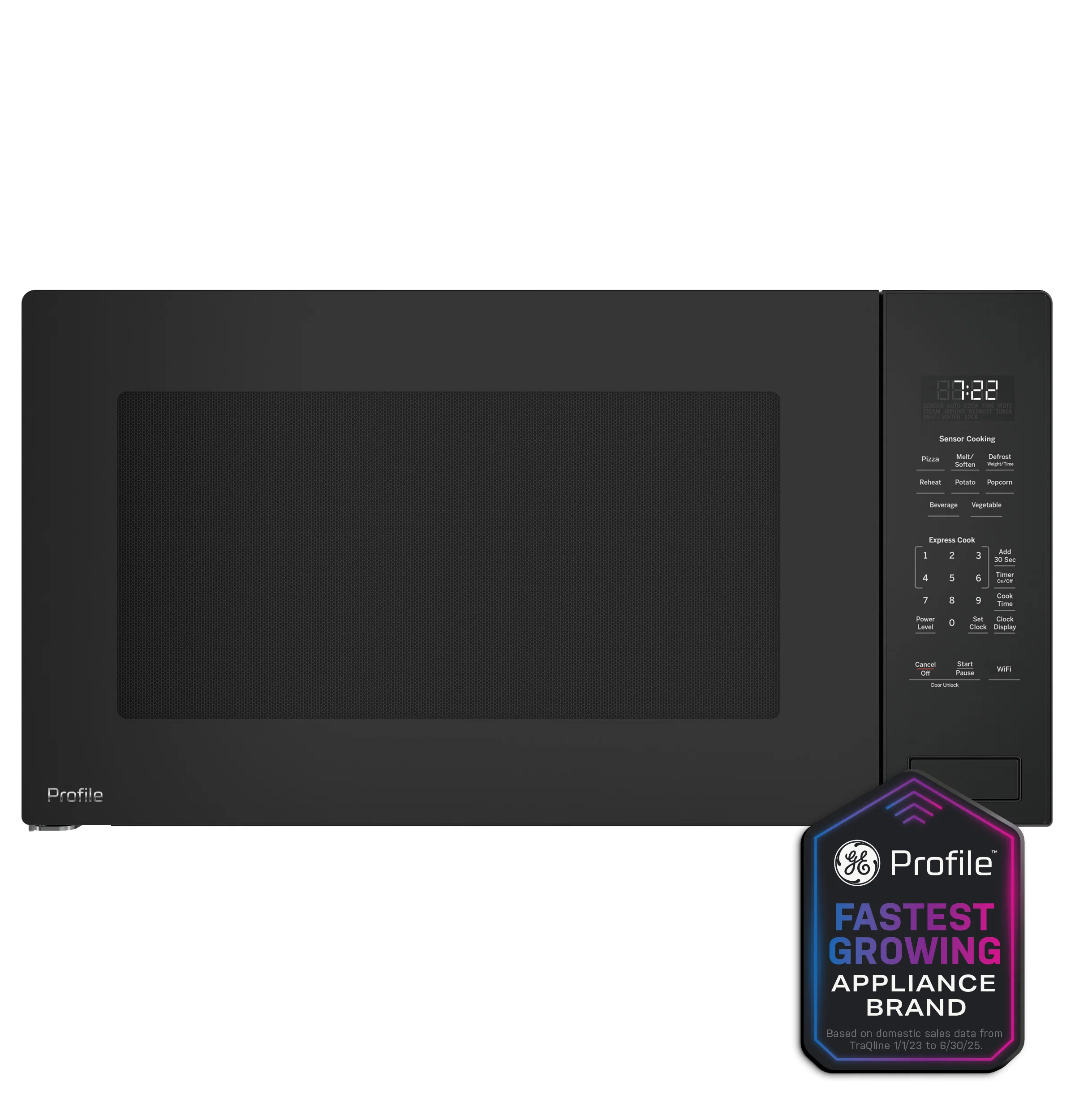 Sophisticated GE Profile™ 2.2 Cu. Ft. Built-In Sensor Microwave Oven Smooth