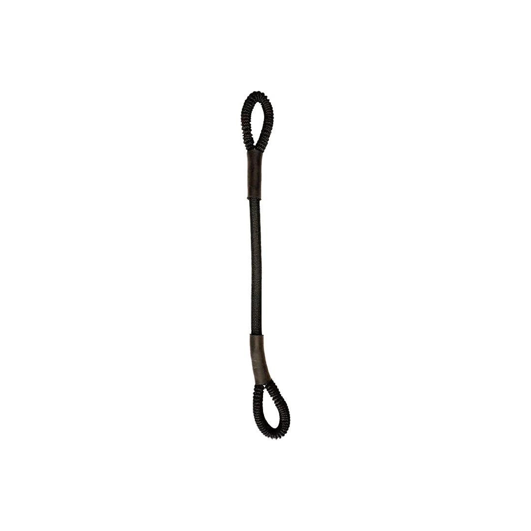 Fashionable SuperBungee Black 12 in. Marine Cord with Looped Ends Lightweight