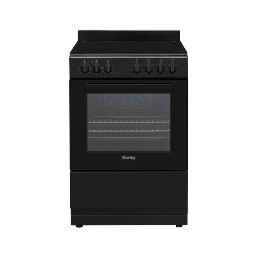 Green Danby 24 Wide Electric Range in Black Relaxed