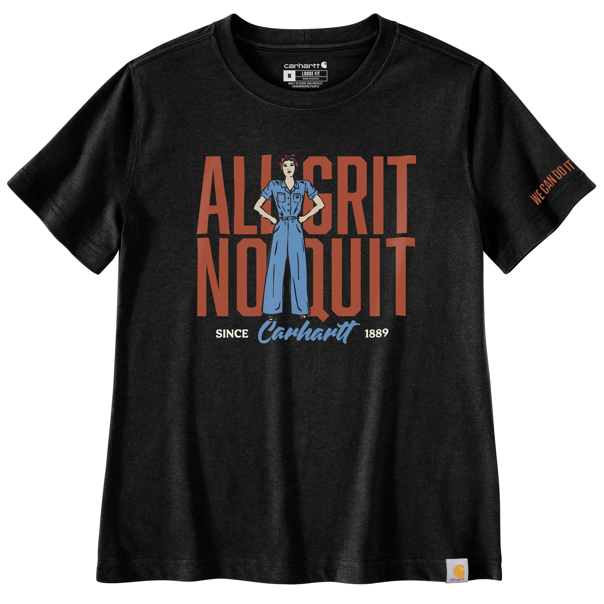 Verified Carhartt Women’s Irvine Relaxed All Grit No Quit T-Shirt Solid