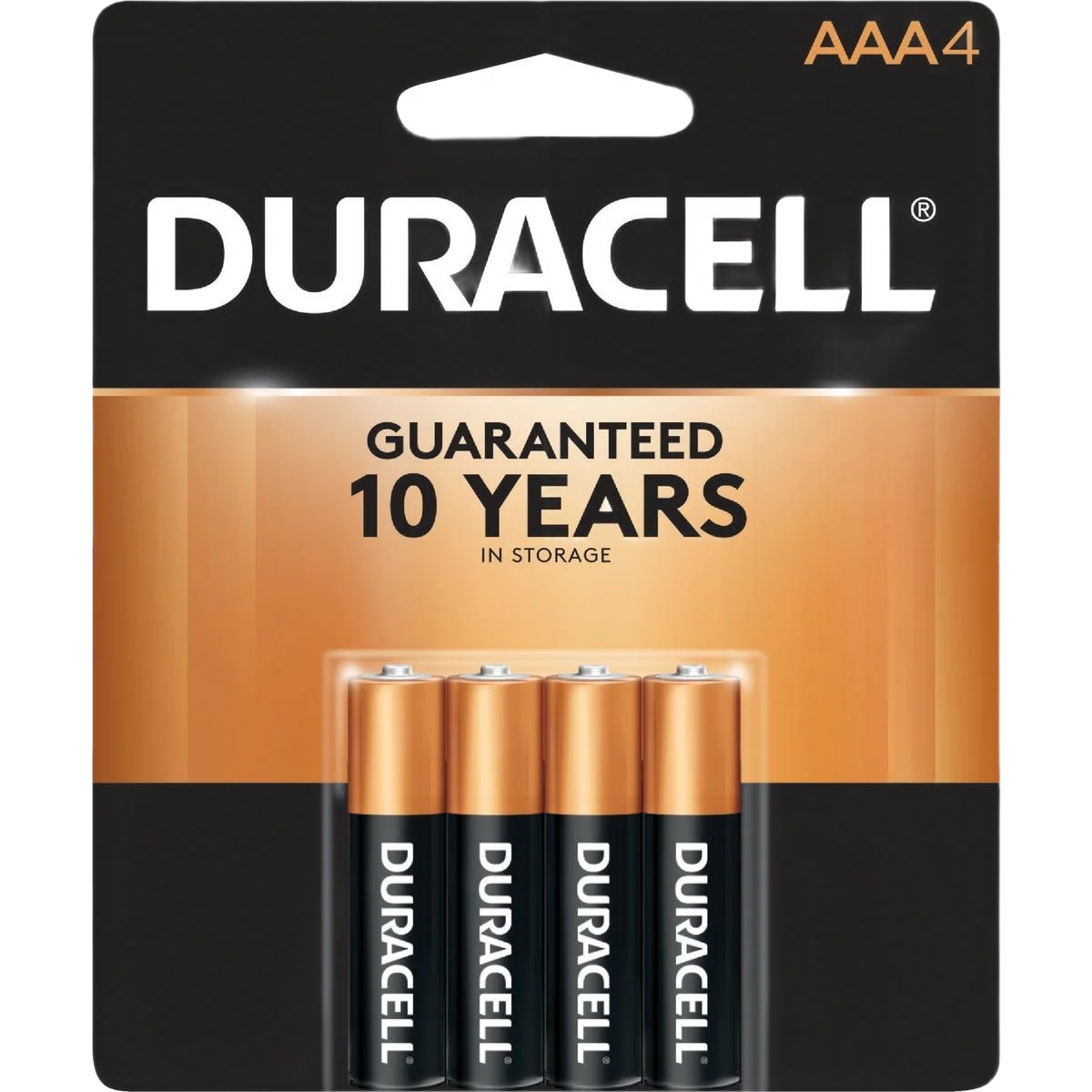 Secure Duracell CopperTop AAA Alkaline Battery 4-Pack Breathable