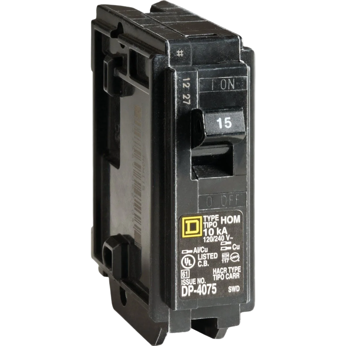 Unique Square D Homeline 15A Single-Pole Circuit Breaker Sophisticated