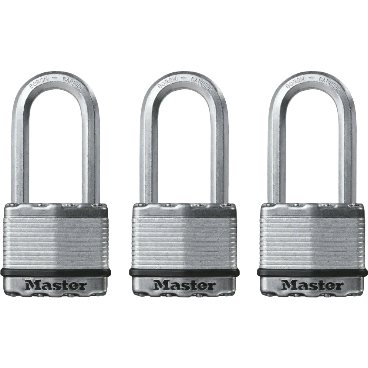 Quality Master Lock Magnum 2 In. Keyed Padlock 3-Pack Lightweight