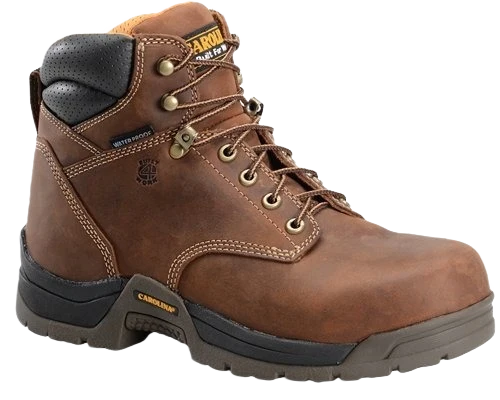 Secure Carolina Men’s Bruno Lo Dark Brown Waterproof Broad Toe Boots 9.5EE Effective