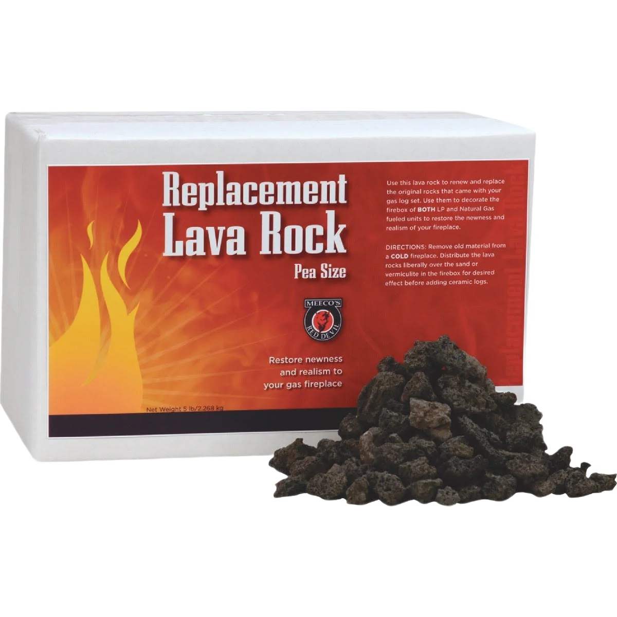 Professional Meeco’s Red Devil Lava Rock 5 lb. Original Design