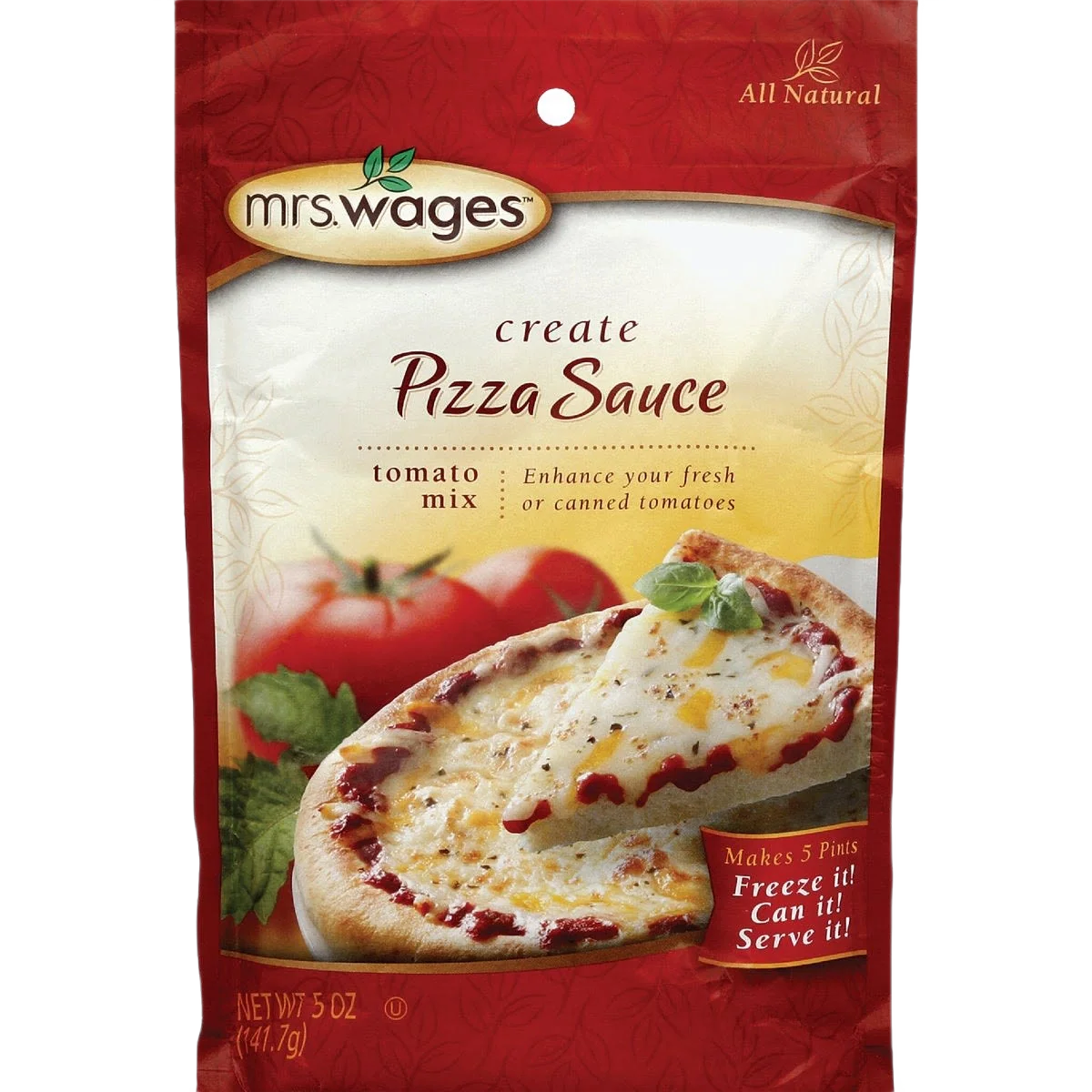 Superior Mrs. Wages Pizza Sauce Tomato Mix 5 oz. Healthy