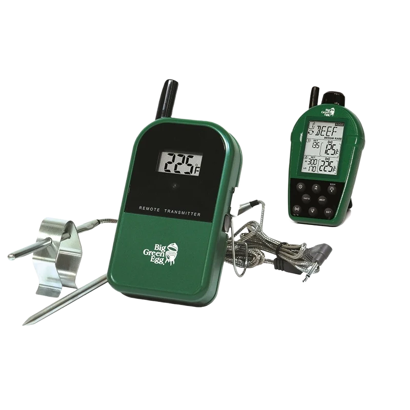 Certified Big Green Egg Temperature Gauge Dual Probe Wireless Thermometer Flexible
