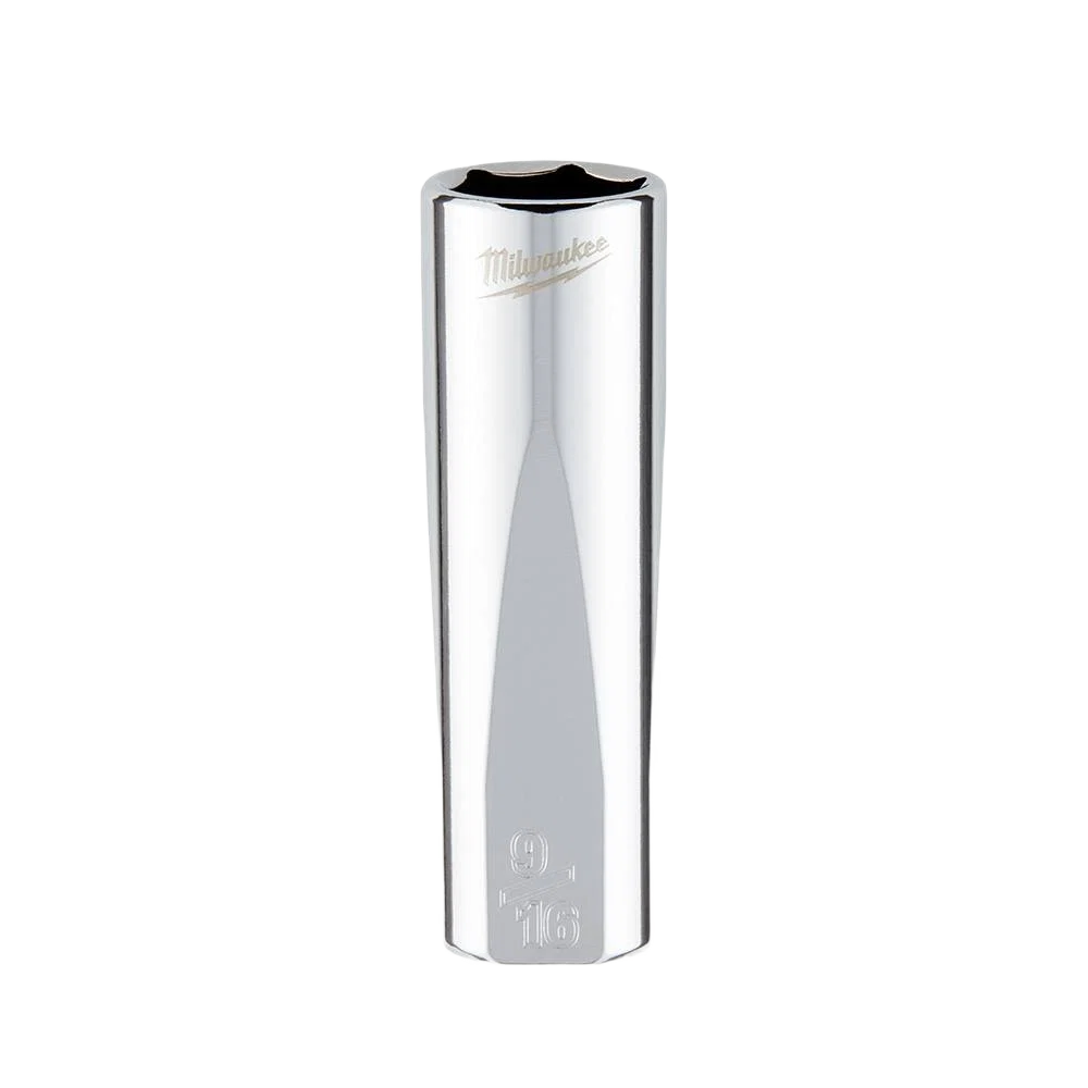Sustainable Milwaukee 3 8 Drive 9 16 Deep Socket w FOUR FLAT™ Sides Eco-Friendly