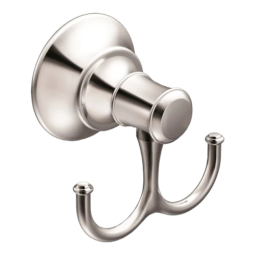 Exclusive Moen Ashville Chrome Double Robe Hook Natural