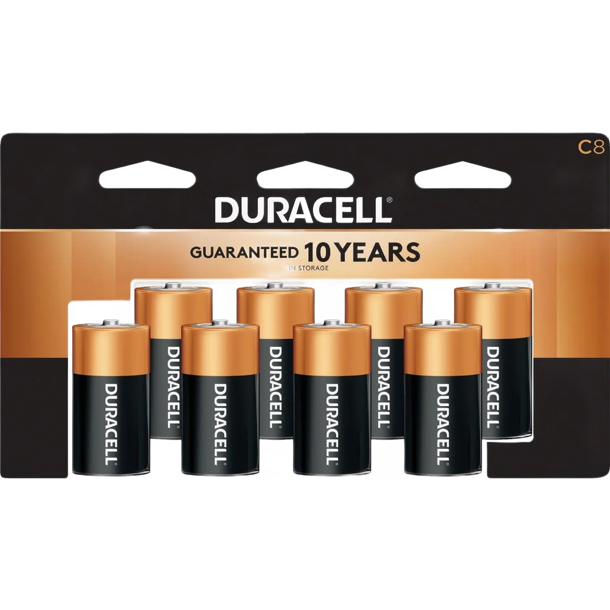 Environmentally Friendly Duracell CopperTop C Alkaline Battery 8-Pack Safe