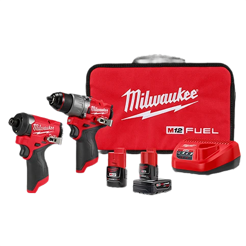 Easy-to-Use Milwaukee M12 FUEL™ 2-Tool Combo Kit Minimalist