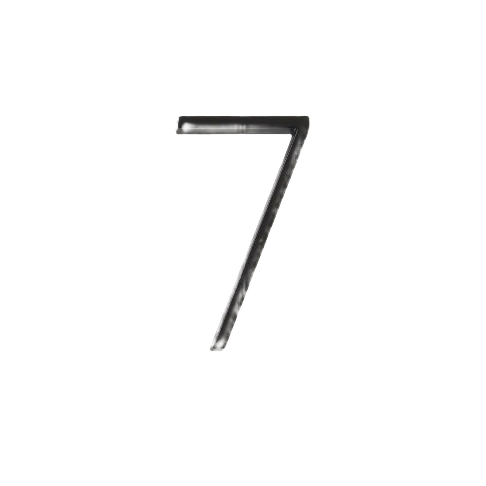 Environmentally Friendly Hillman Distinctions 5-In. Floating Mount Black House Number 7 Authentic