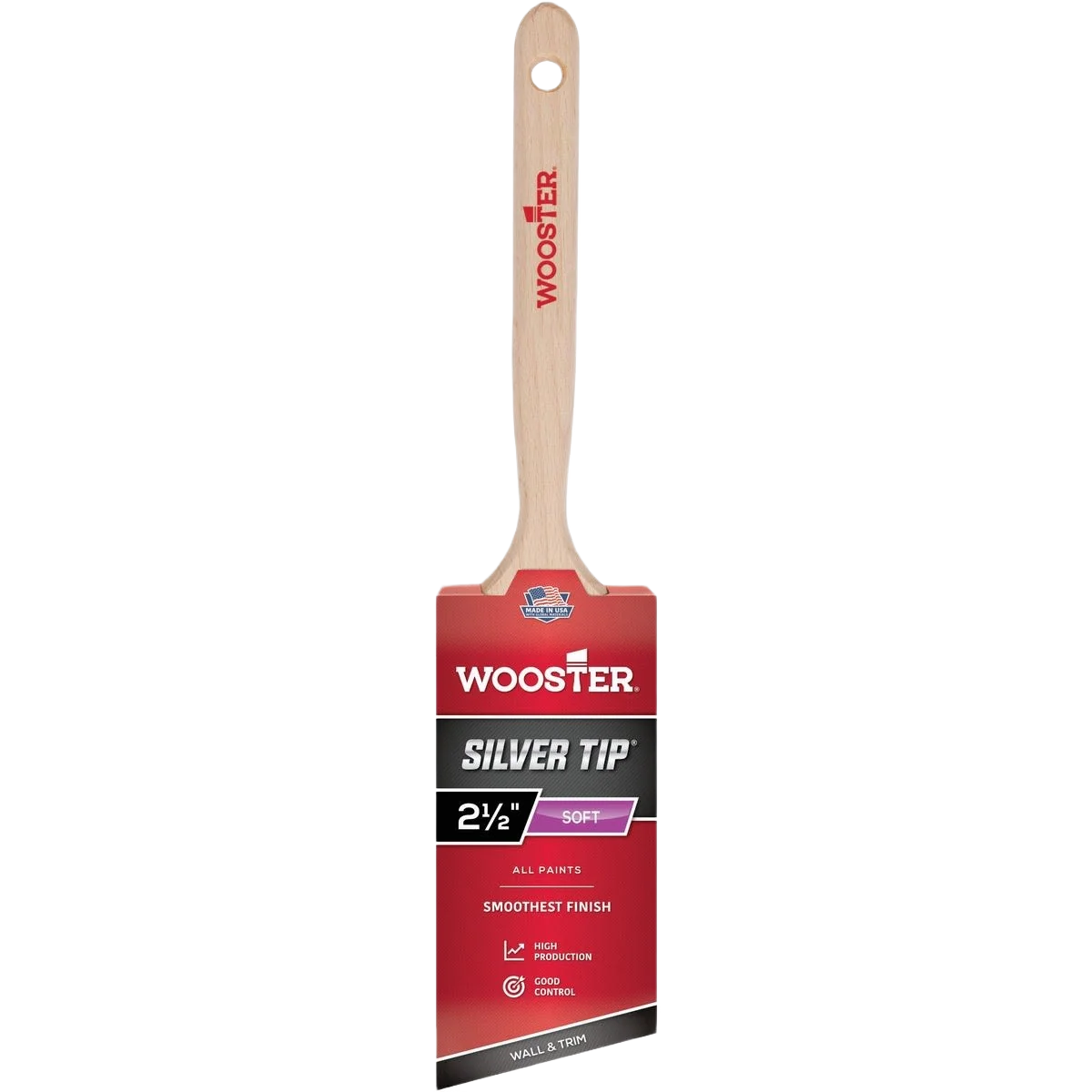 Versatile Wooster Silver Tip Chisel Trim Angle Sash Paint Brush 2-1 2 in. Top-Quality