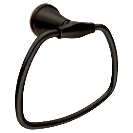 Fashionable Moen Mediterranean Bronze Tiffin Towel Ring Elite