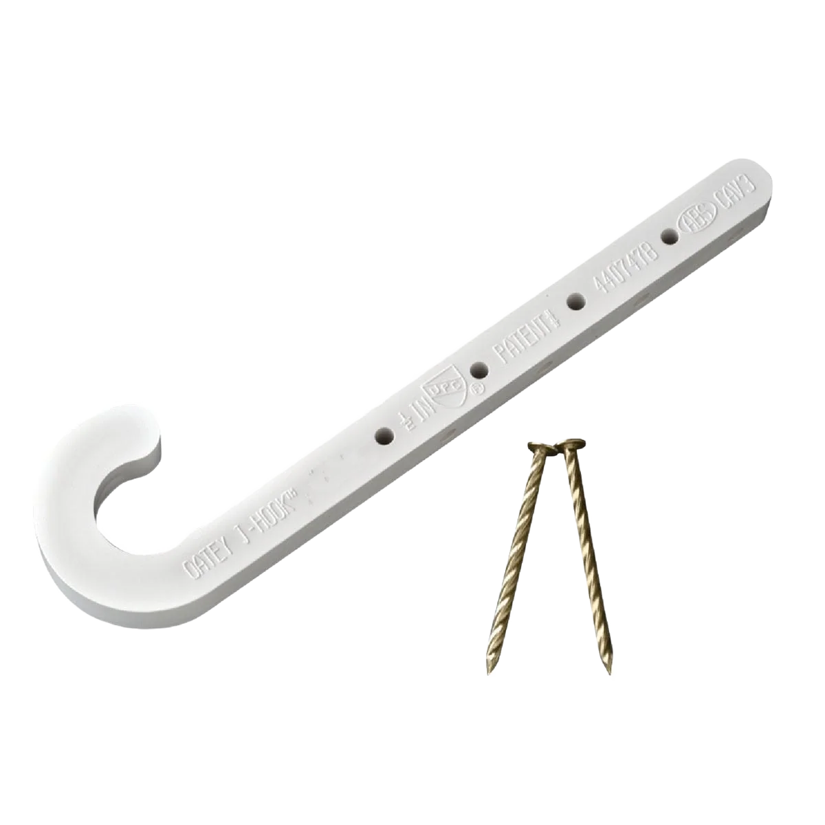 Premium Oatey 1 2 In. x 4 In. ABS J-Hook Pipe Holder 6-Pack Recyclable