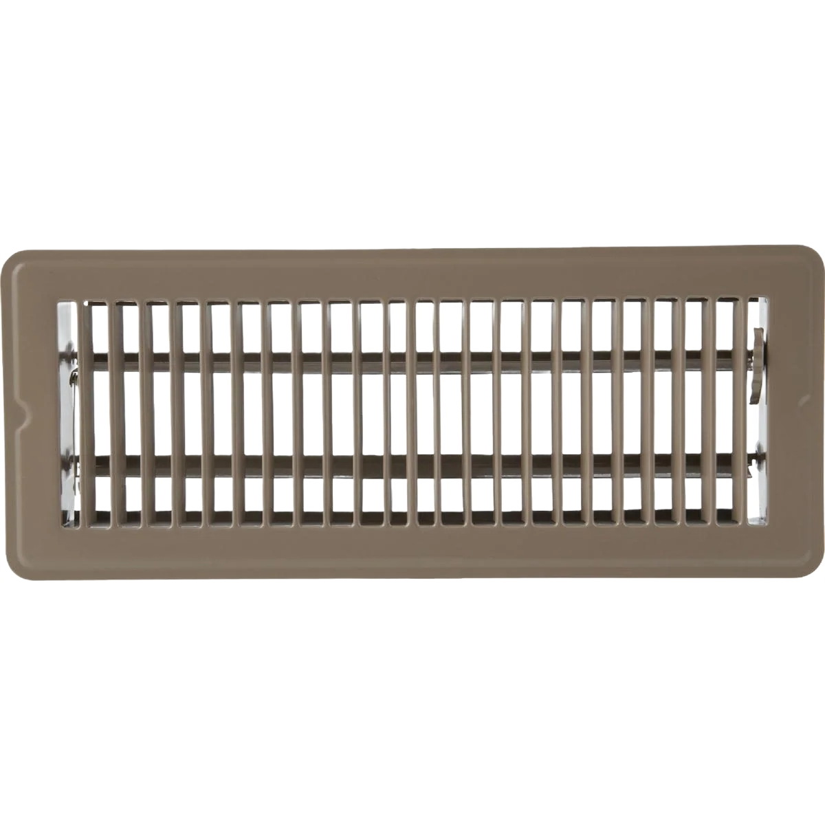 Crafted Home Impressions 2-1 4 in. x 12 in. Steel Floor Register Brown Enhanced