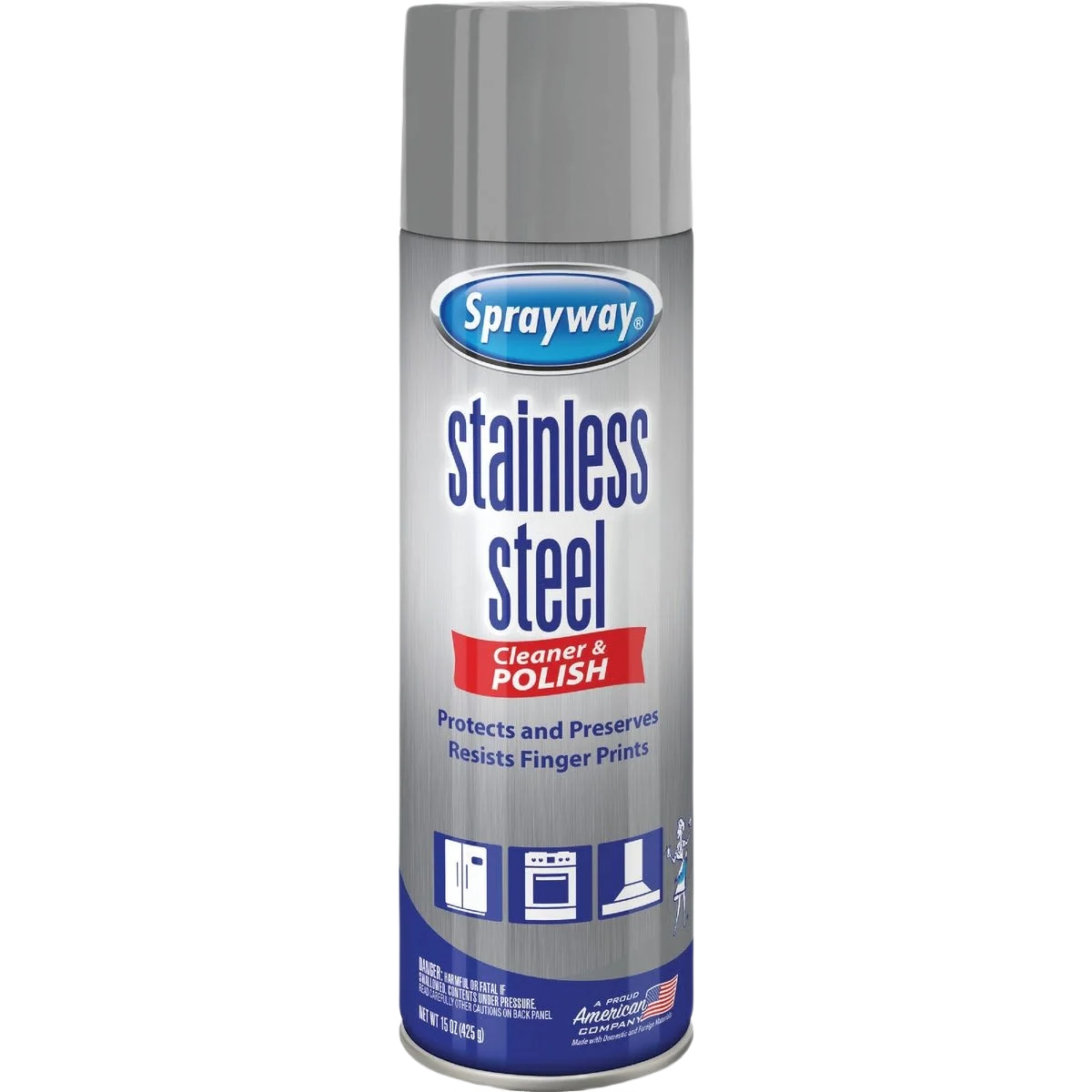 High-End Sprayway Silicone Formula Stainless Steel Cleaner Polish 15 oz. Proven
