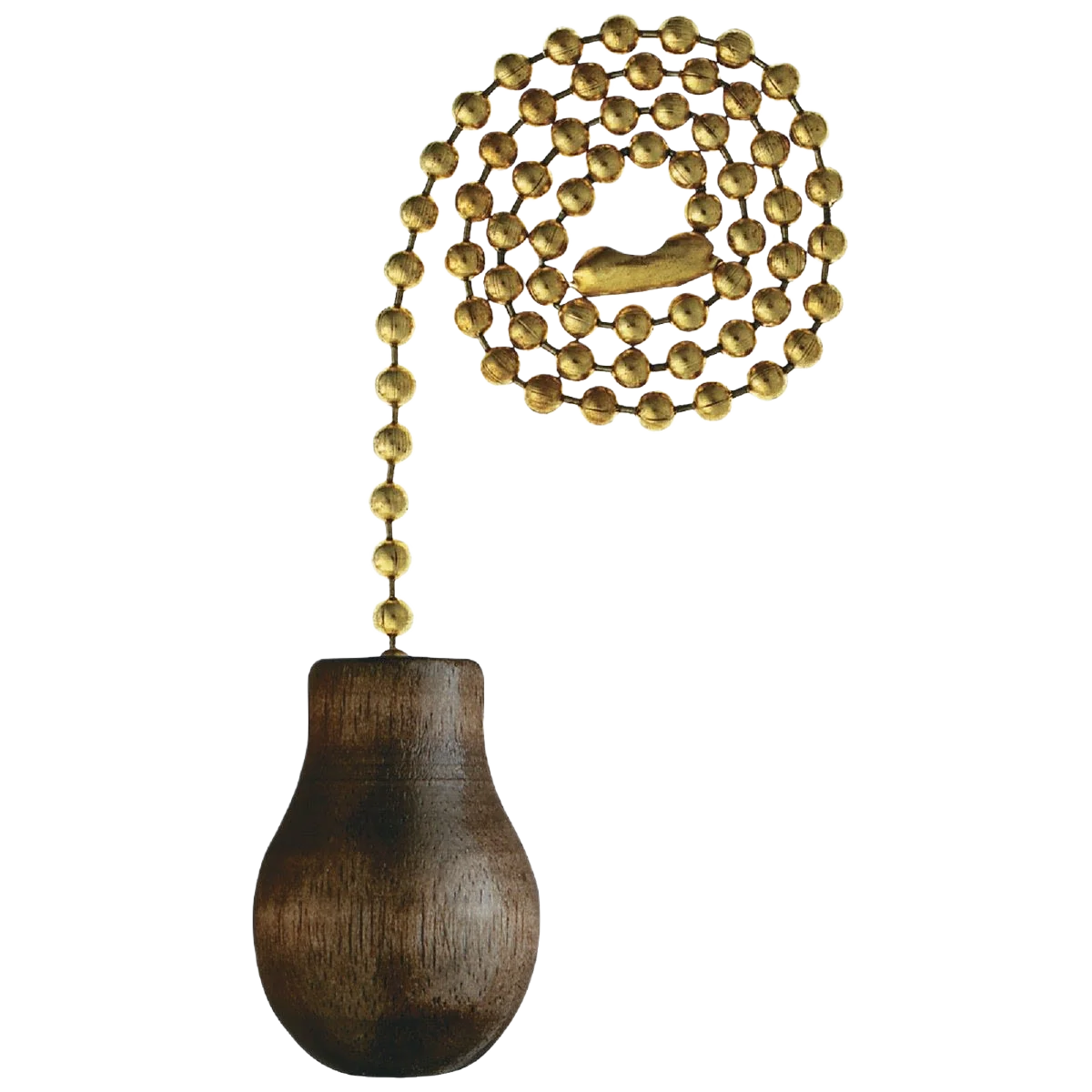 Modern Westinghouse 12 Brass Pull Chain with Walnut Knob Ornament Powerful