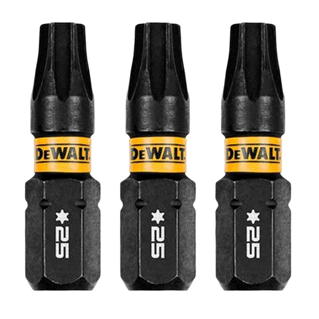 Crafted DEWALT 1 Flextorq T25 Drill Bit 3-Pack High-Grade