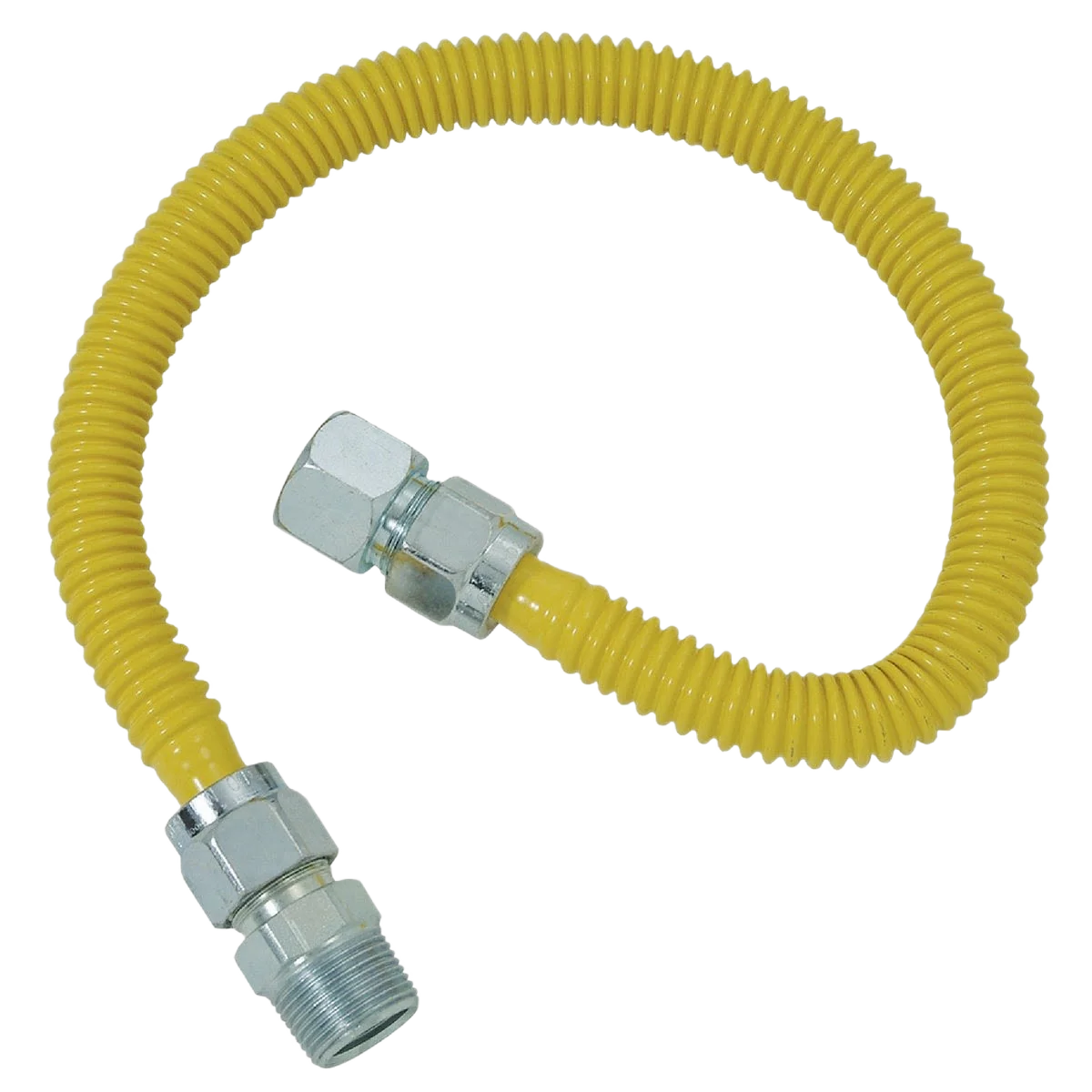 Unique Dormont 5 8 OD x 24 Stainless Steel Gas Connector 3 4 FIP x 3 4 MIP Fine