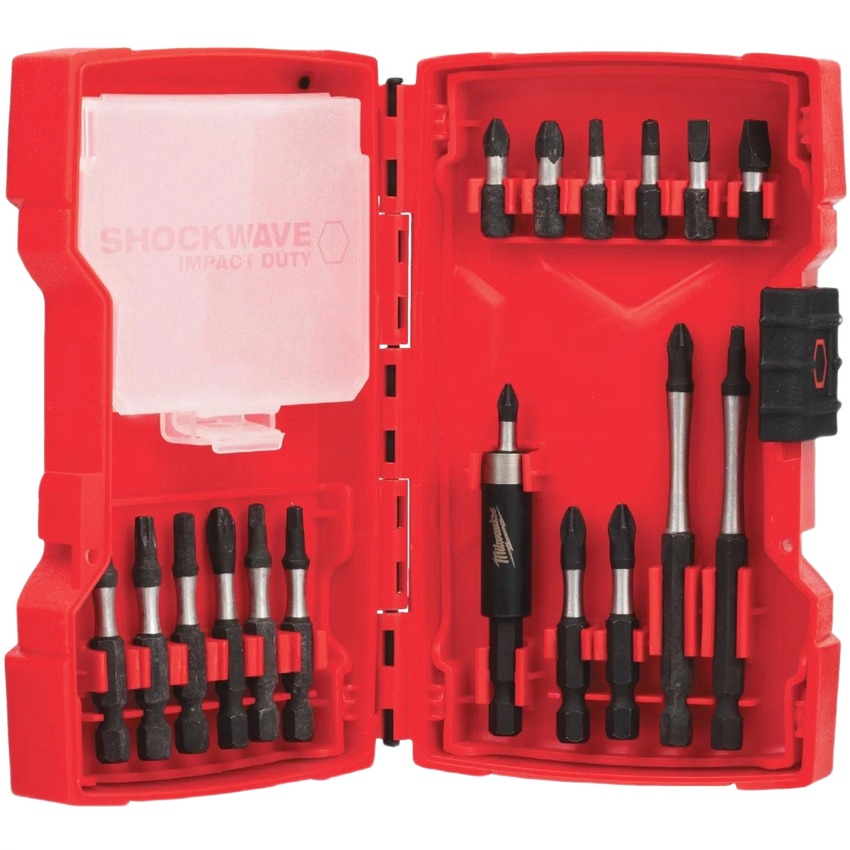 Flexible Milwaukee SHOCKWAVE™ 18-PC Impact Driver Bit Set Certified
