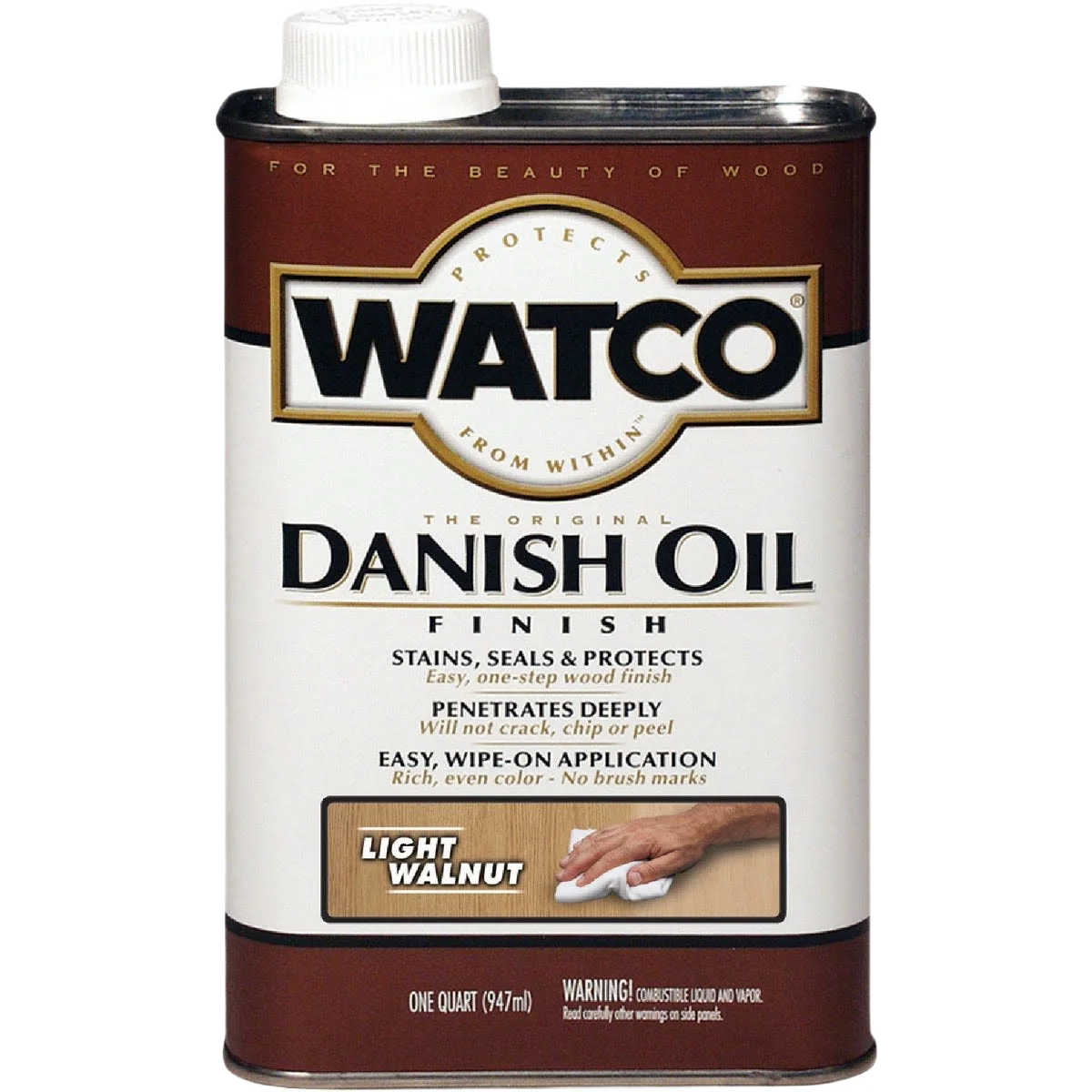 Safe Watco Light Walnut Danish Oil Finish 1 Quart Recyclable