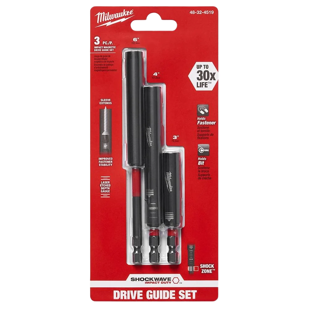 Elegant Milwaukee SHOCKWAVE™ 3-PC Impact Magnetic Drive Guide Set Fashionable