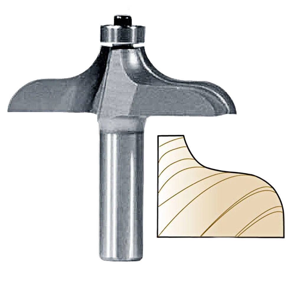 Crafted Whiteside 3296 Traditional Table Edge Bit 1 2 in. SH x 1 in. PW Professional
