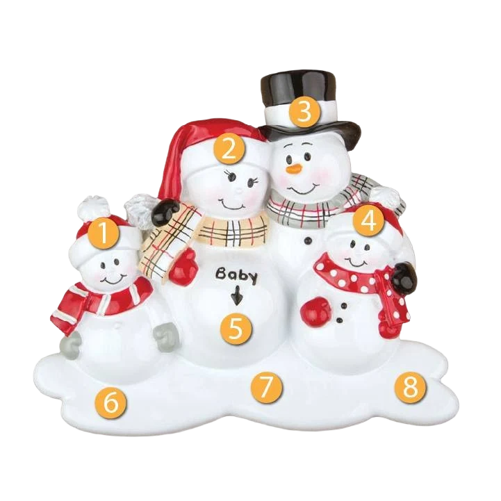First-Class PolarX Personalized We’re Expecting with Two Children Ornament Quality
