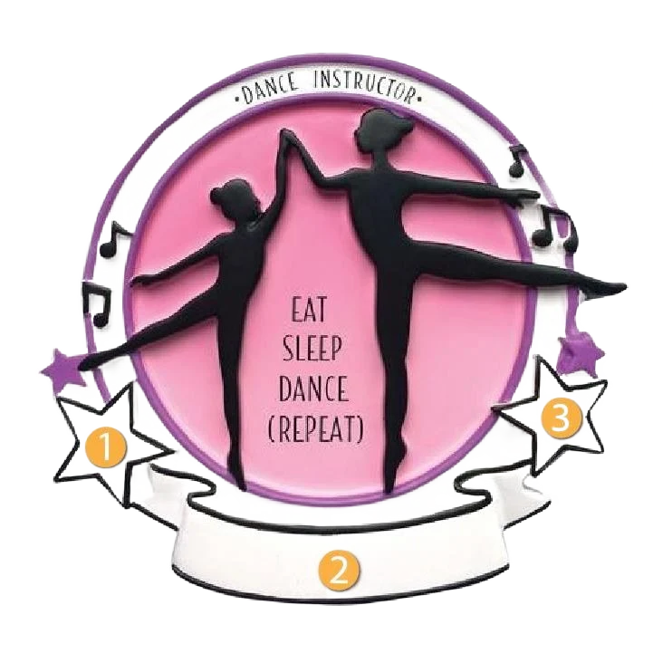 Expertly Made PolarX Personalized Dance Instructor Ornament Original