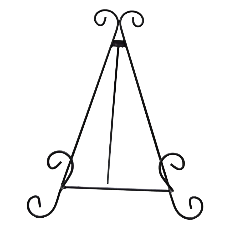 Casual Treemont Floral Black Metal Easel 18 in. User-Friendly