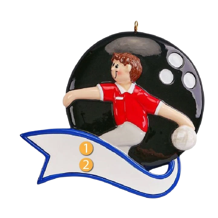 Flexible Rudolph Me Personalized Boy Bowler Ornament Effective