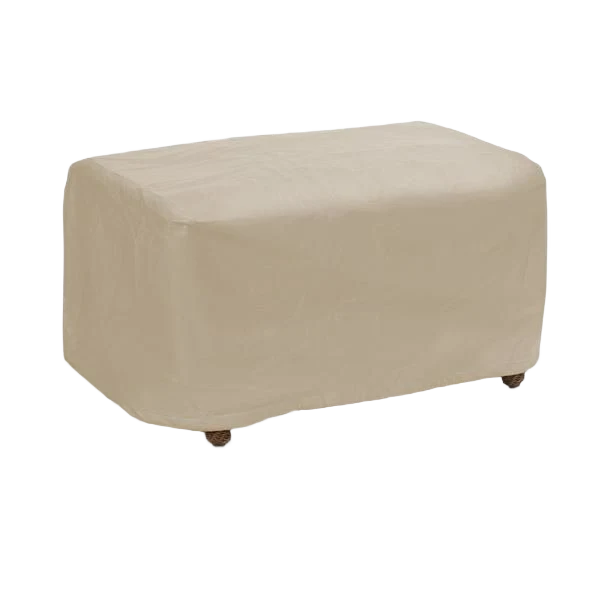 Comfortable Protective Covers Large Tan Ottoman Cover 32 in. Premium