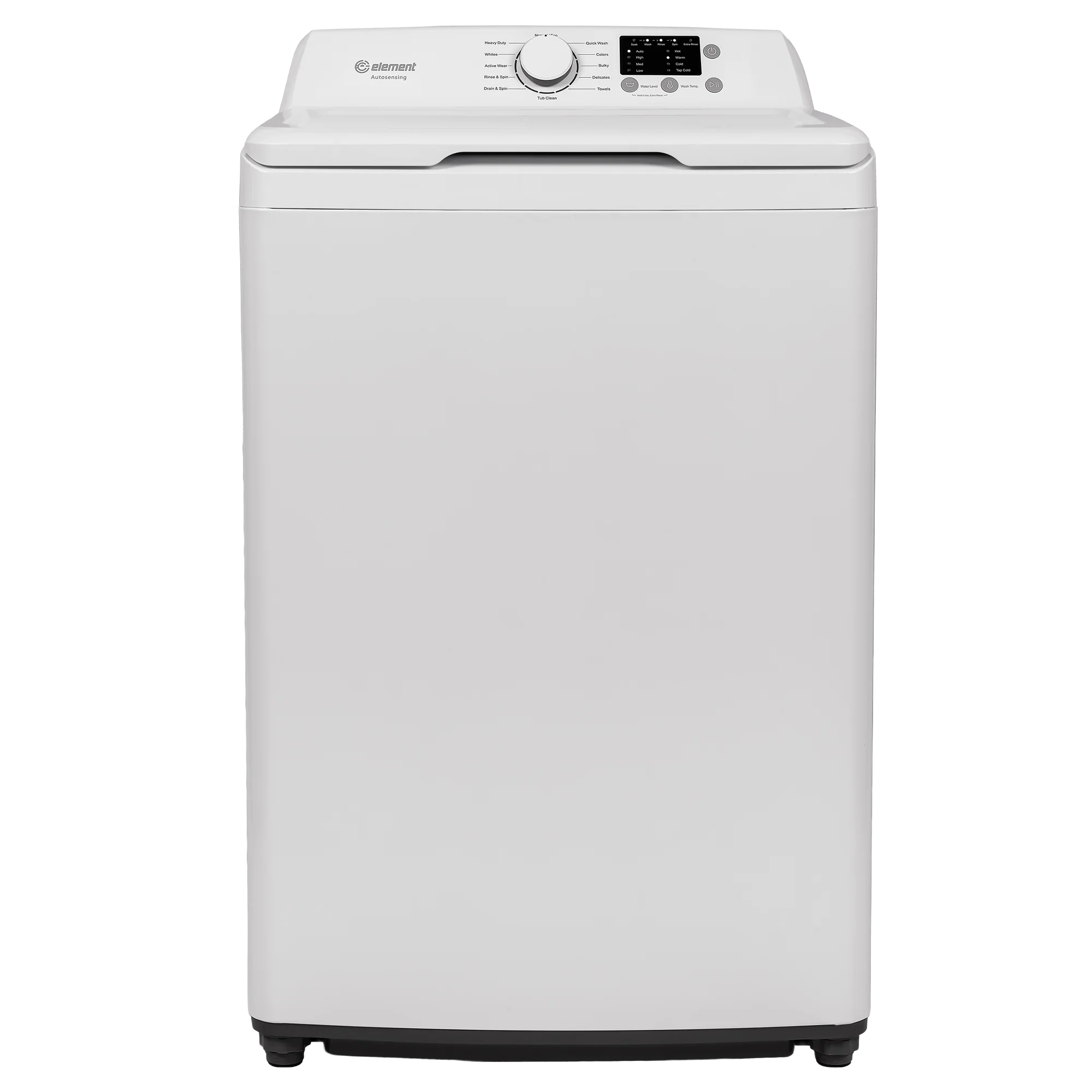 Outstanding Element Electronics 3.7 cu. ft. Top Load Washing Machine with Agitator – White EATW2537CW Easy-to-Use