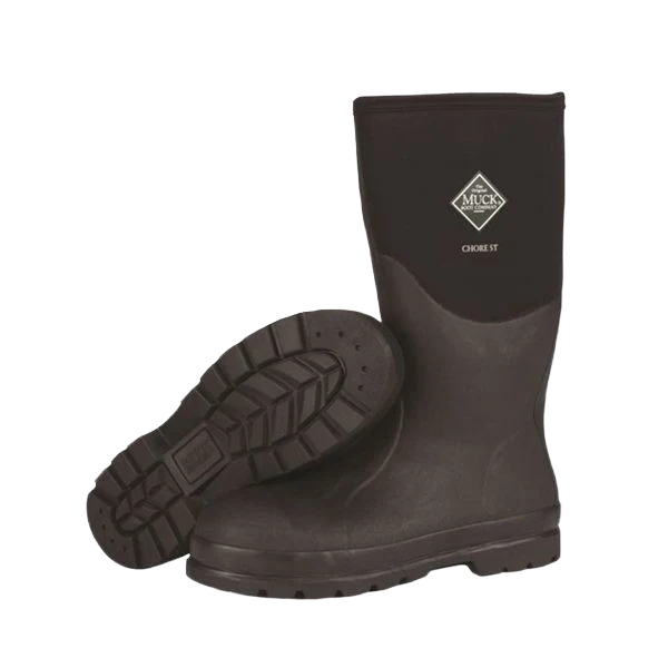 Artisan Muck Men’s Black Chore Steel Toe Boots Size 10 Specialty