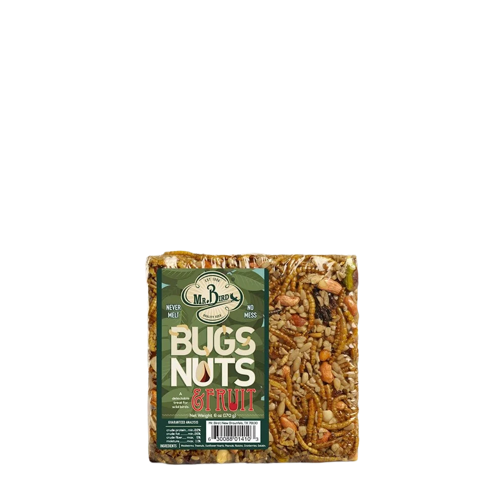 Authentic Mr. Bird Bugs Nuts and Fruit Small Seed Cake Certified