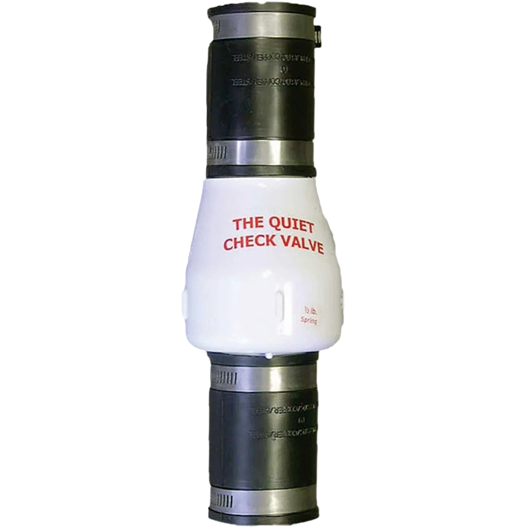 Dependable Campbell 1-1 2 In. White PVC Spring-Loaded Quiet Check Valve Convenient