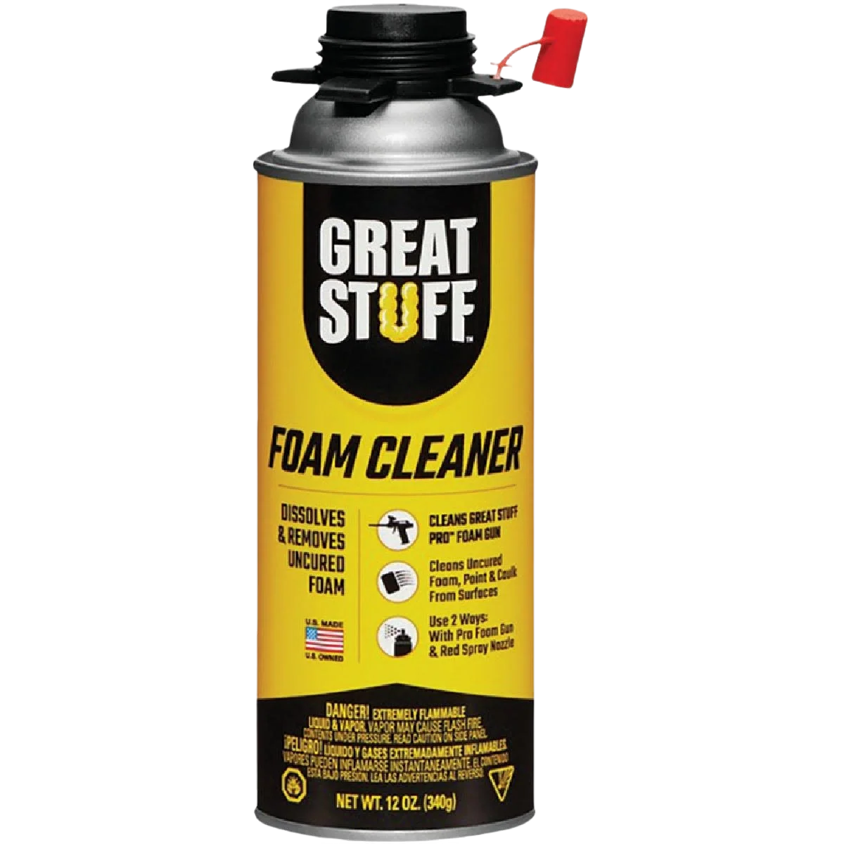 Dependable Great Stuff Pro Series Gun Cleaner 12 oz. Contemporary