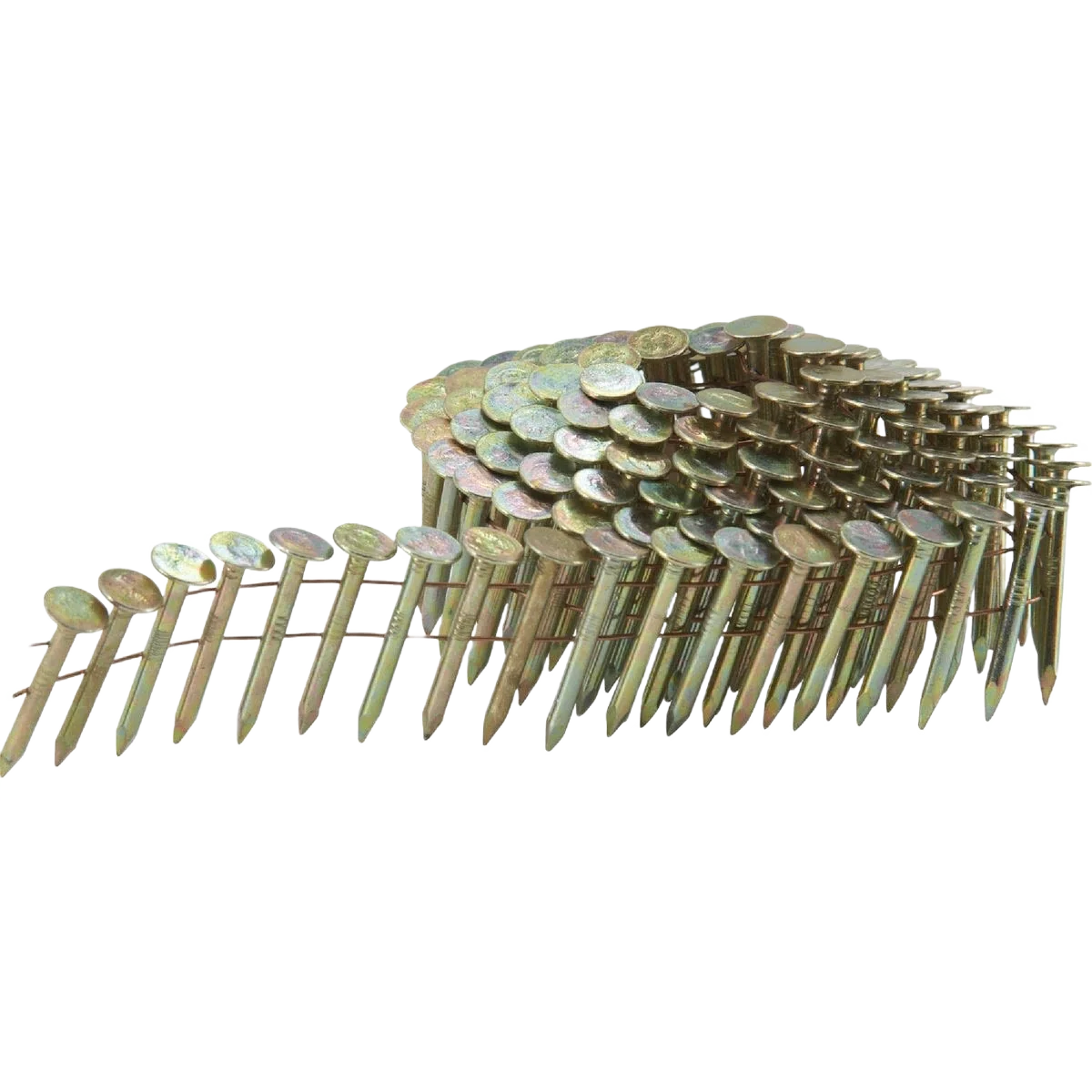 Lightweight National Nail 15 Degree Wire Weld Electrogalvanized Coil Roofing Nail 1-1 4 7200 Ct. Flexible