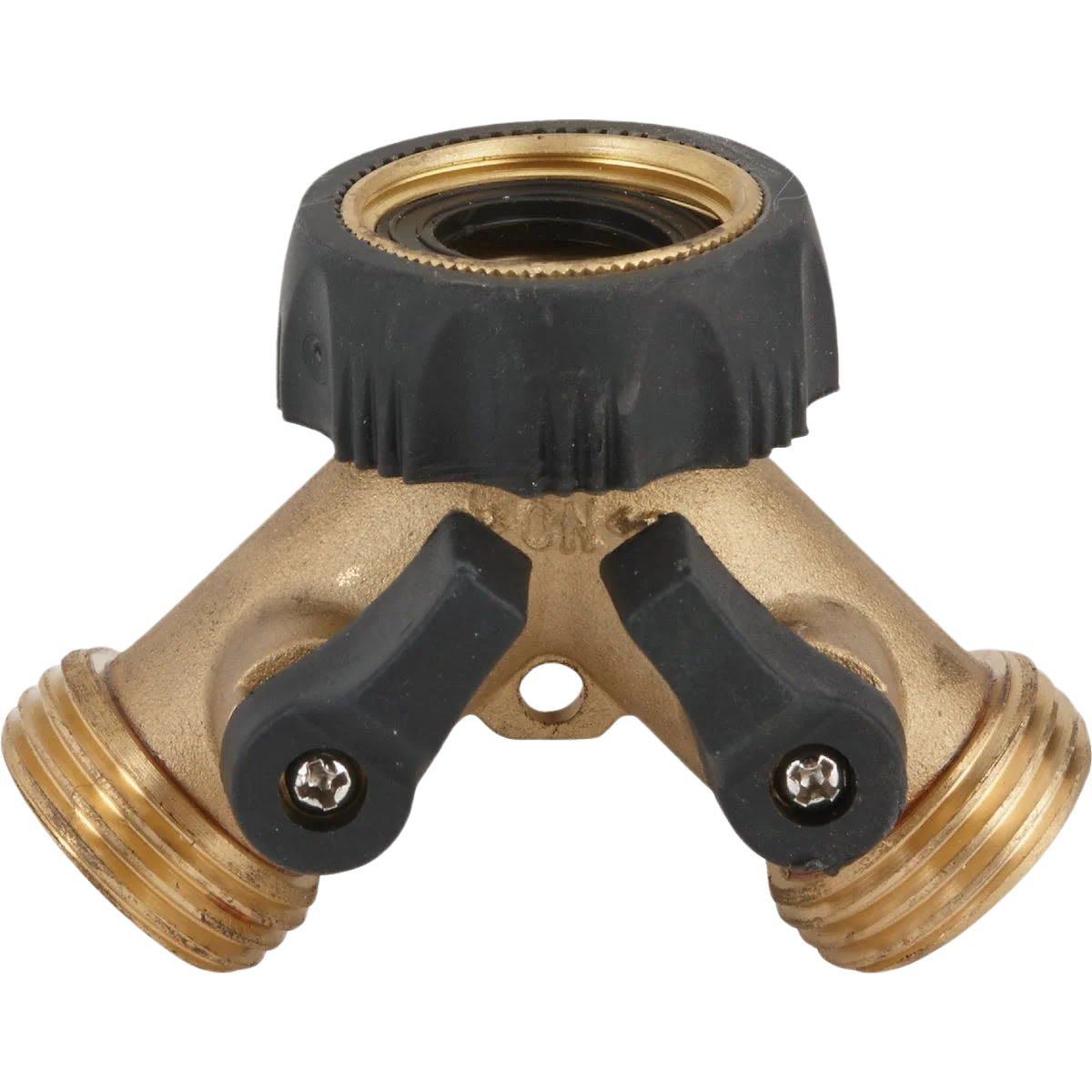 Genuine Garden Brass Y-Connector Hose Shutoff Specialty