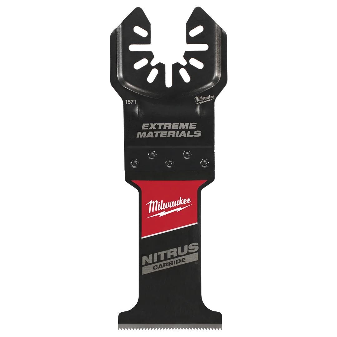 Certified Milwaukee NITRUS CARBIDE™ Open-Lok™ Extreme Materials Multi-Tool Blade Organic