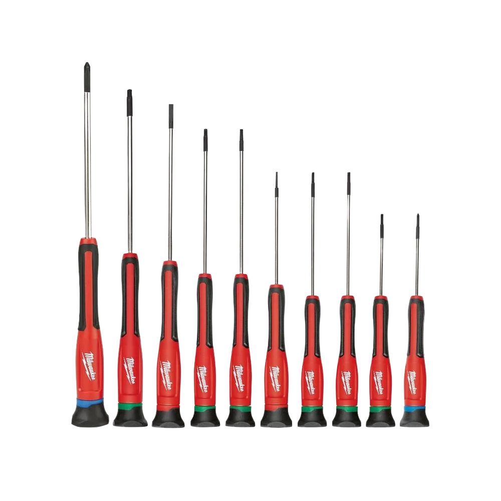 Recyclable Milwaukee 10-PC Precision Screwdriver Set Dependable