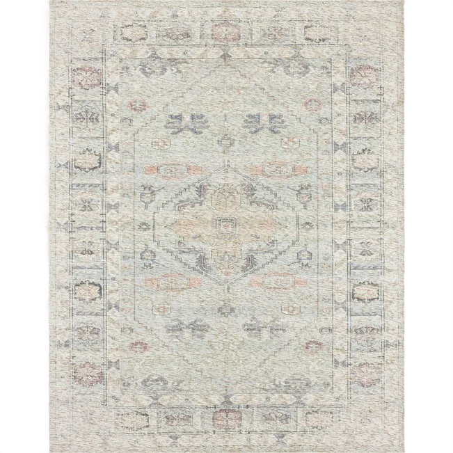 High-Performance Karastan Zula Prieska Light Teal Rug 8′ x 10′ Safe