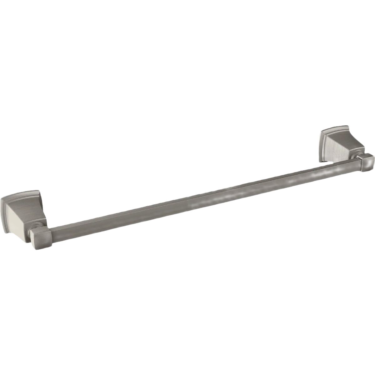 Convenient Moen Boardwalk Brushed Nickel Towel Bar 24 in. Stylish