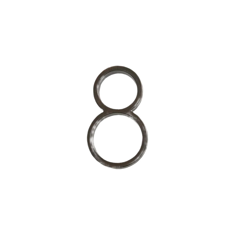 Enhanced Hillman Distinctions 5-In. Floating Mount Bronze House Number 8 Official