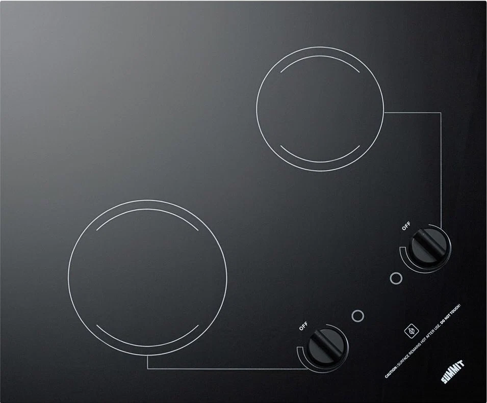 Sophisticated 21 Wide 230V 2-Burner Radiant Cooktop Flexible