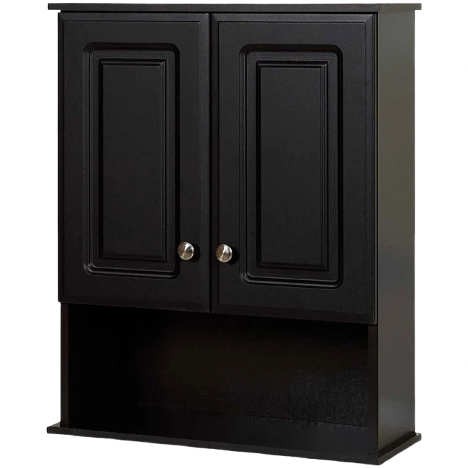 Long-Lasting Zenith Zenna Home Espresso Wall Bath Cabinet 23 x 28 in. Practical