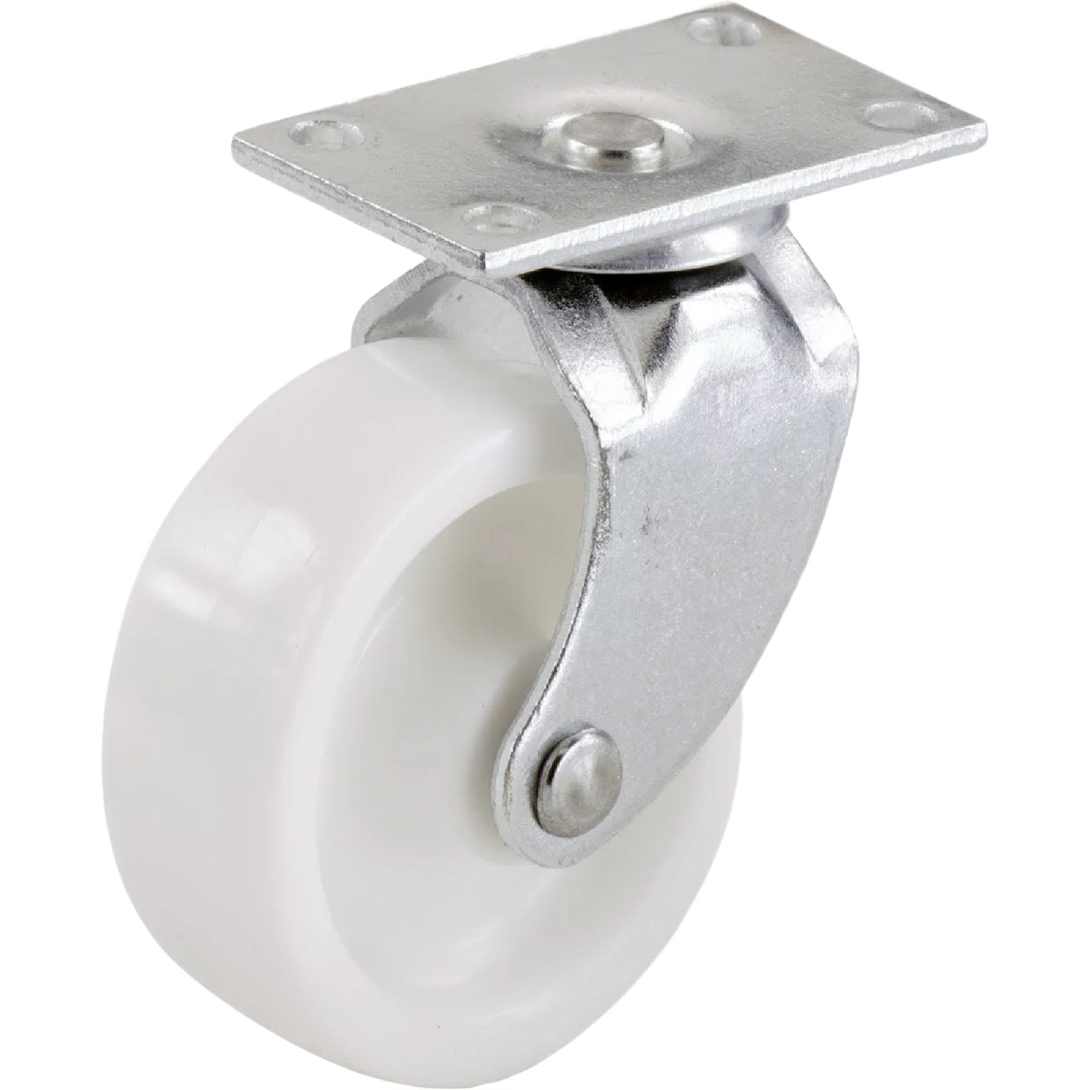 Fast Do it 1-5 8 In. White Light-Duty Swivel Plate Caster 4-Pack Dependable
