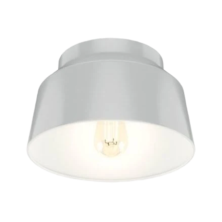 Classic Hunter Cranbrook Dove Grey 11.5 In. One Light Flush Mount Light Fixture Optimized