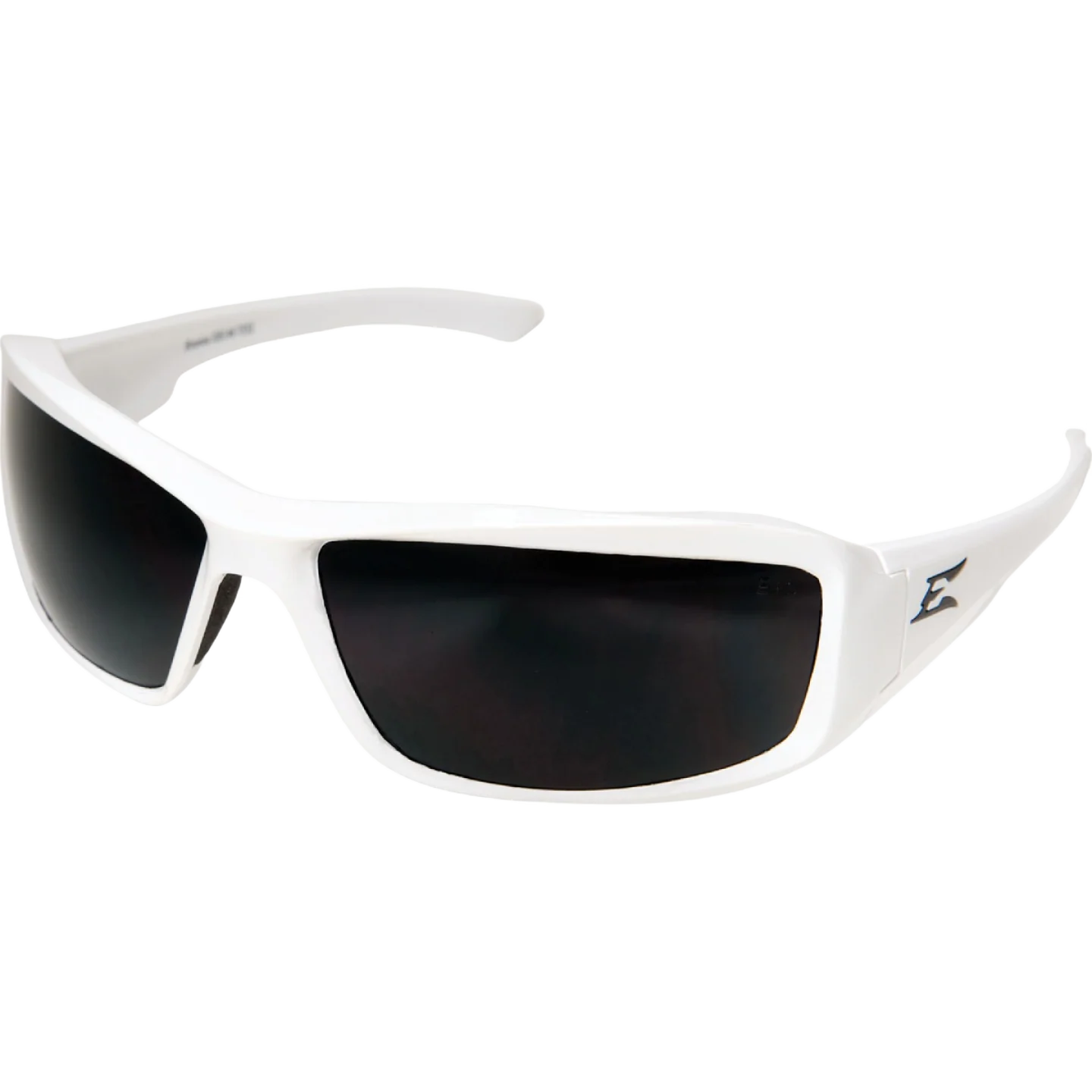 Professional Edge Eyewear Brazeau Gloss White Safety Glasses with Smoke Lenses High-Performance